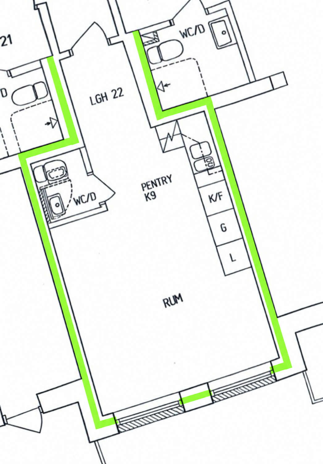 Hyreslägenhet på Oskarstorget 2 B i Örebro
